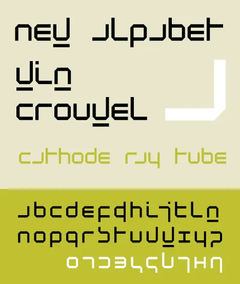 New Alphabet type specimen