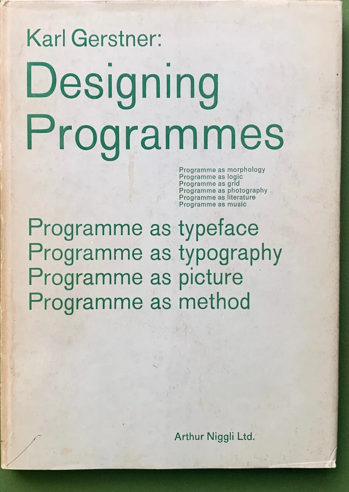 Cover of Designing Programmes