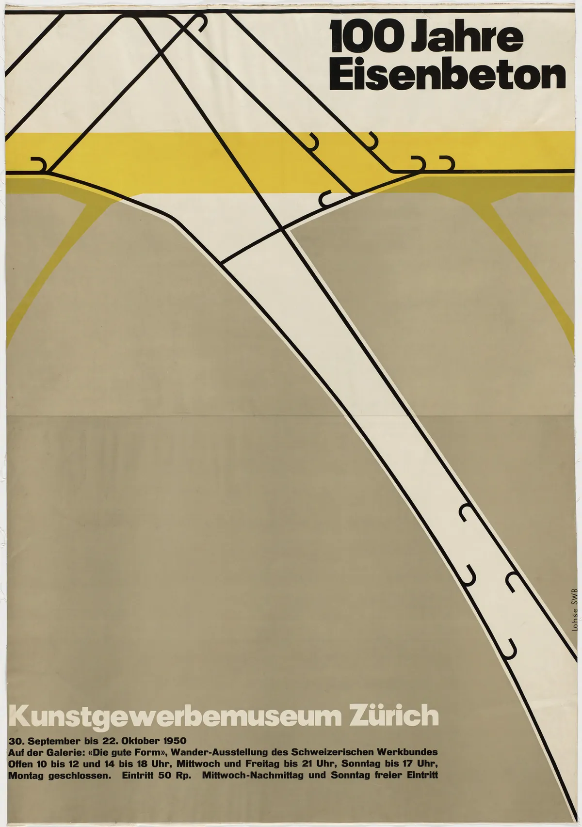 100 Jahre Eisenbeton, Kunstgewerbemuseum Zürich, 1950
