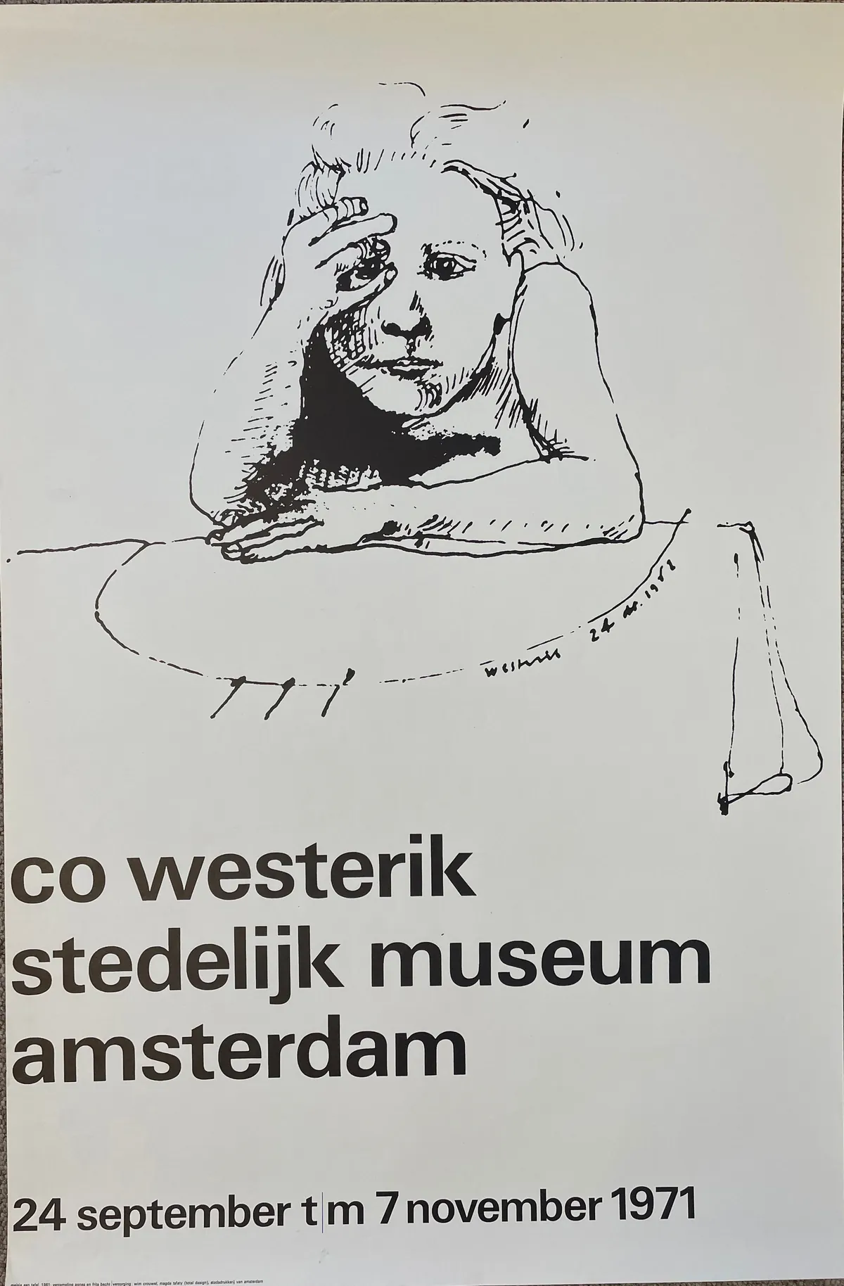 Total Design / Crouwel, co westerik, Stedelijk 24 sep–7 nov 1971